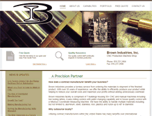 Tablet Screenshot of brownindustries.com
